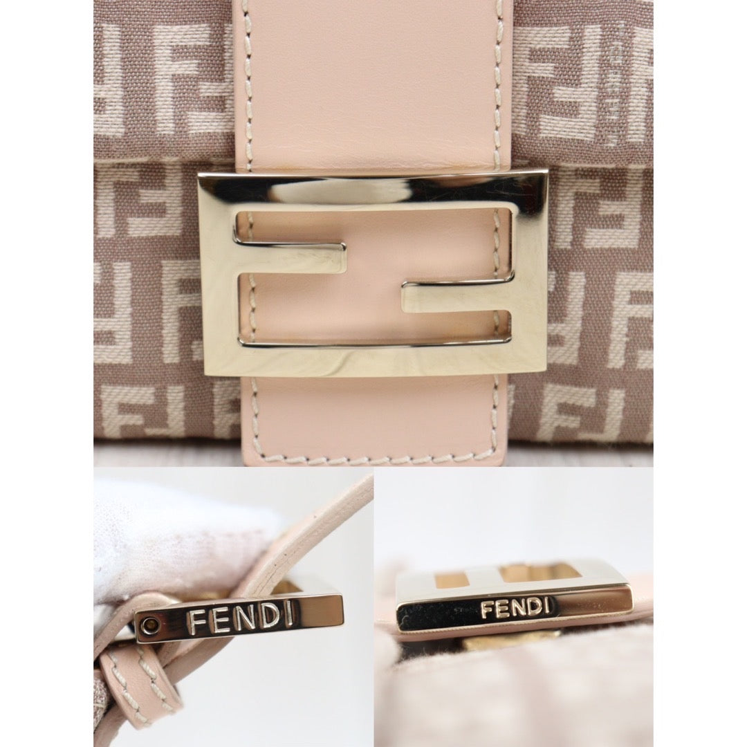Rank A｜  FENDI Mamma Baguette Shoulder Bag Pink ｜23111609