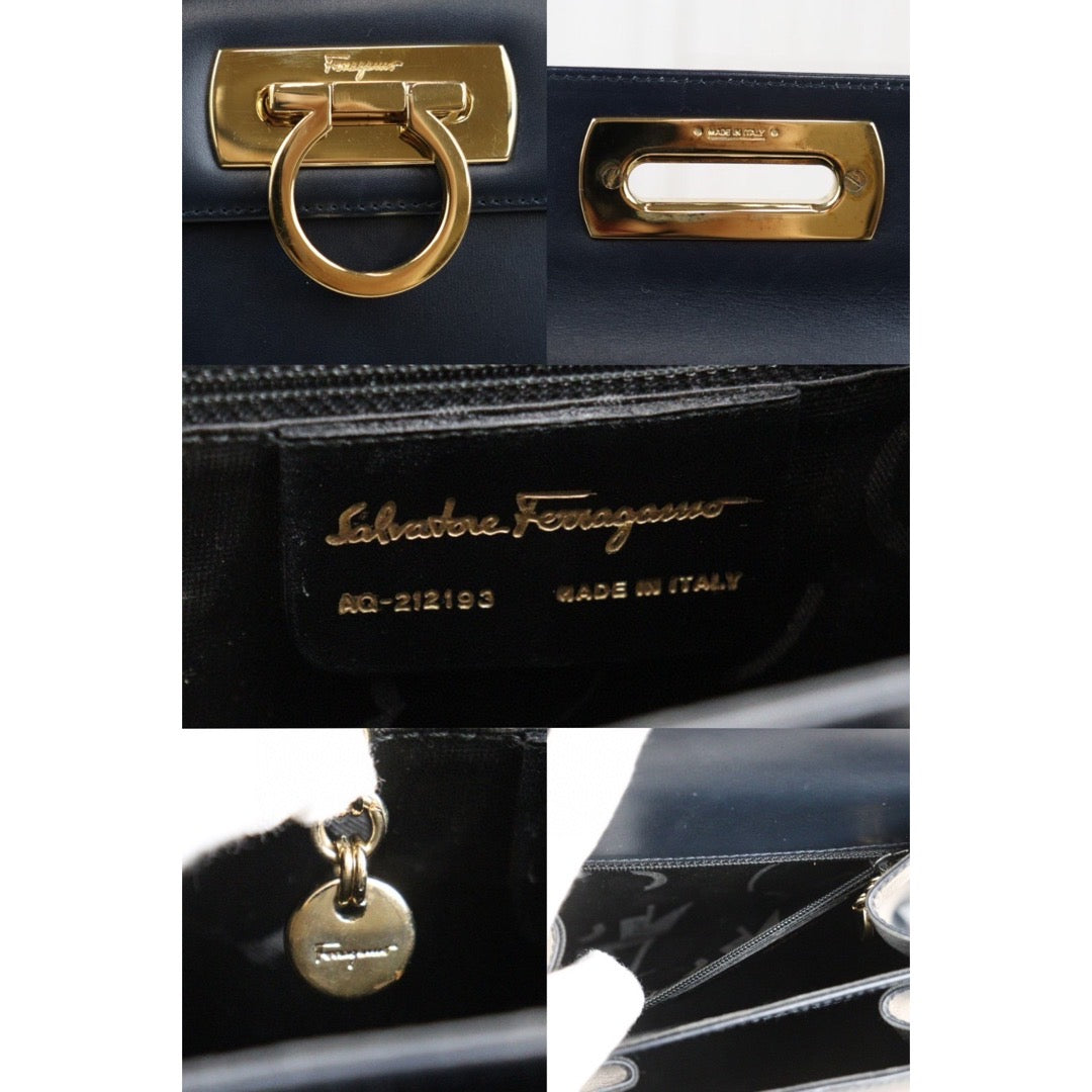 Rank AB  ｜Ferragamo Gancini 2WAY Handbag  Shoulder Bag｜24011806