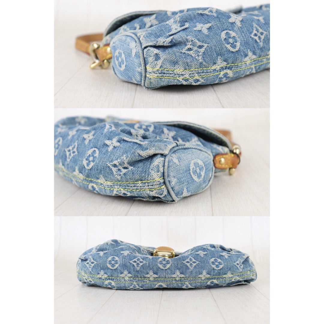 Include Entrupy Certificate of Authenticity｜Good ( Rank AB)｜Louis Vuitton Monogram Denim Mini Pleaty  ShoulderBag｜Z26092908