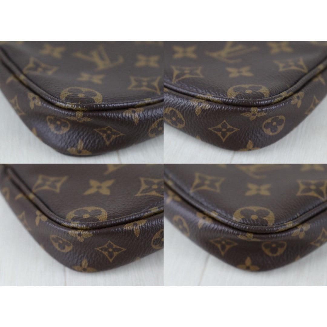 Include Entrupy Certificate of Authenticity｜Very Good ( Rank A)｜ Louis Vuitton Monogram Multi Pochette Accessoire Khaki｜Z26092911