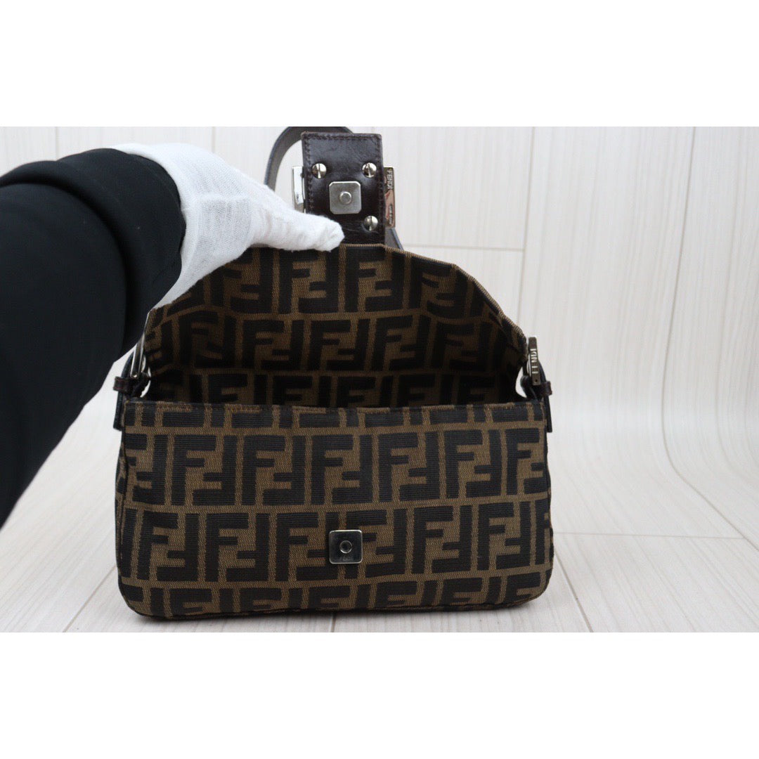 Rank AB ｜ FENDI Zucca Mamma Baguette Shoulder Bag｜24032906