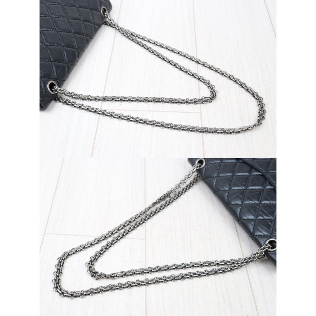 Rank A｜ CHANEL 2.55 Matelasse Black Chain Shoulder Bag Made in 2017-2018Year｜S24052206