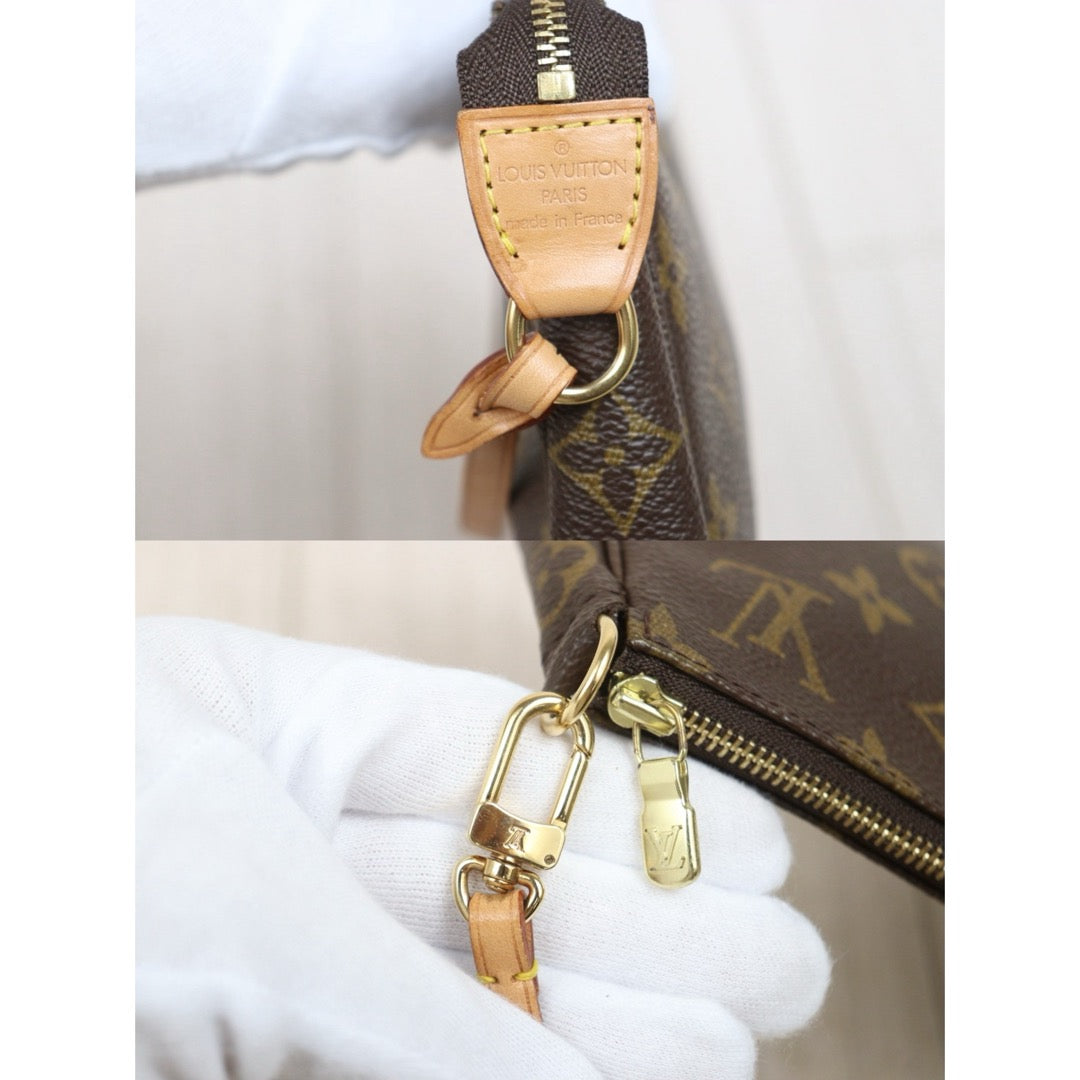 Include Entrupy Certificate of Authenticity｜Very Good ( Rank A) ｜ Louis Vuitton Monogram Pochette Accessoire｜26080621