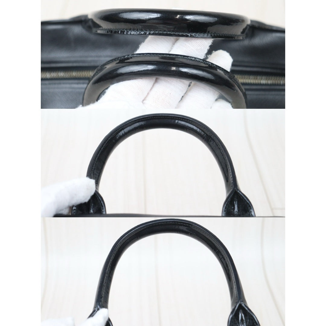 Very Good ( Rank A) ｜CHANEL Calf Skin Bowling Bag Hand Bag Made In 2000～2002Year｜P24092405