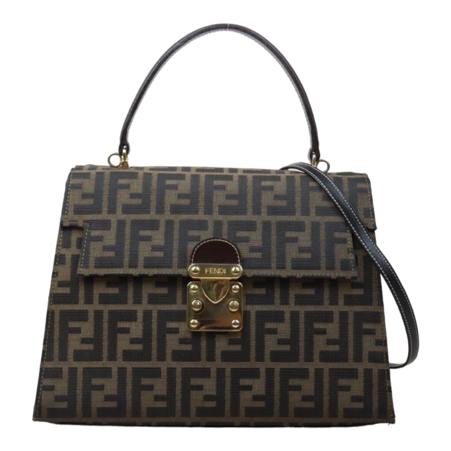 Good ( Rank AB) ｜ FENDI Zucca HandBag With Shoulderstrap｜24053020