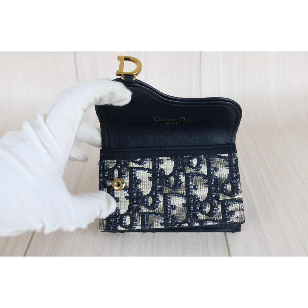 Very Good ( Rank A)｜ Dior Trotter Trifold Card Holder Coin Purse ｜S25090404