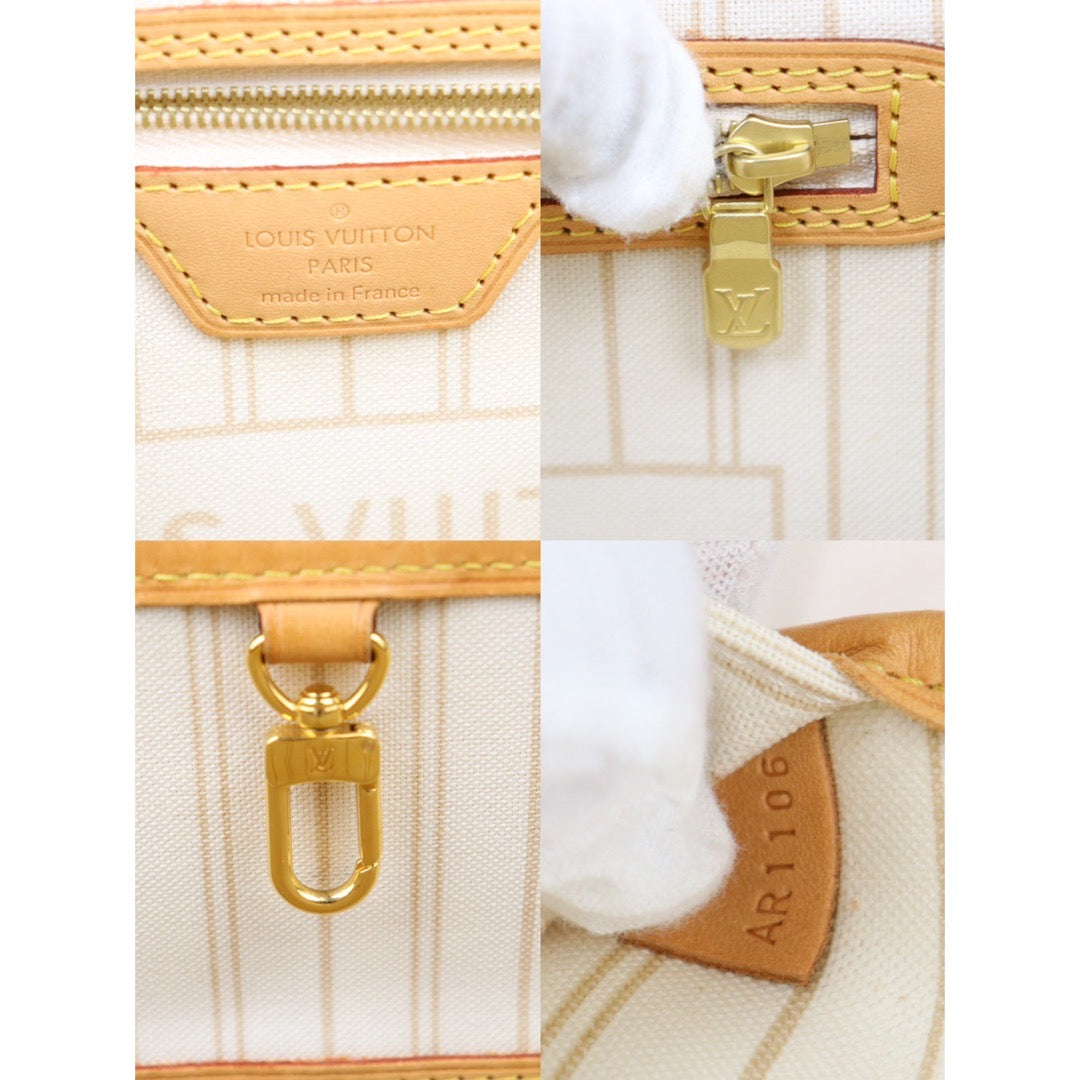 Rank AB ｜LV Damier Azur nevefull PM Shoulder Bag  With Pouch｜P24071107