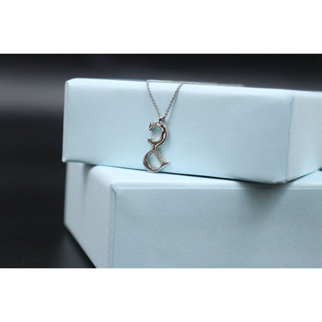 Very Good ( Rank A) ｜ Dior Vintage CD Necklace Silver ｜V25061908