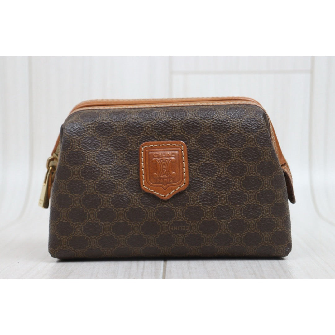 Include Entrupy Certificate of Authenticity｜Good ( Rank AB)｜ CELINE Macadam Vanity Clutch ｜26070909
