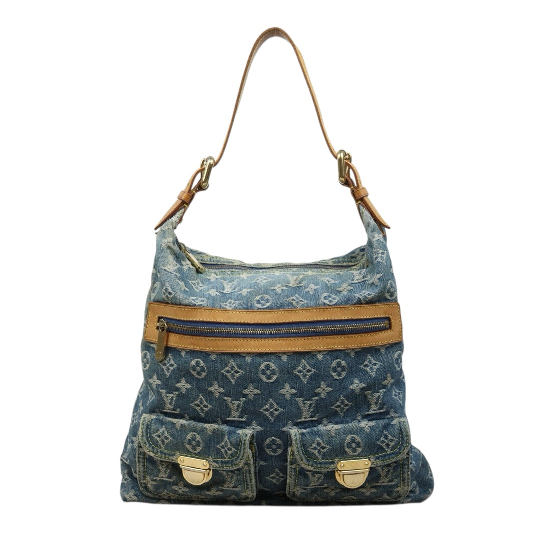 Include Entrupy Certificate of Authenticity｜Fair ( Rank B)｜  Louis Vuitton Monogram Denim Baggy GM Shoulder Bag｜26011308