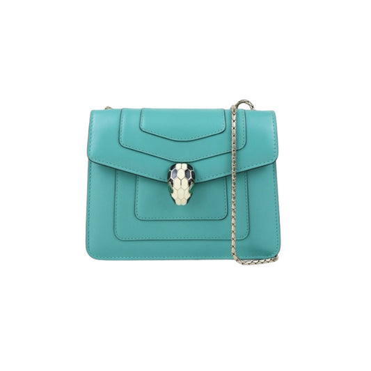 Good ( Rank AB)｜ BVLGARI Enamel Serpenti Forever Chain Shoulder Bag  Emerald｜J25060504