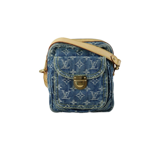 Good ( Rank AB) ｜LV Monogram Denim Blue Camera Bag Shoulder Bag｜J24111201