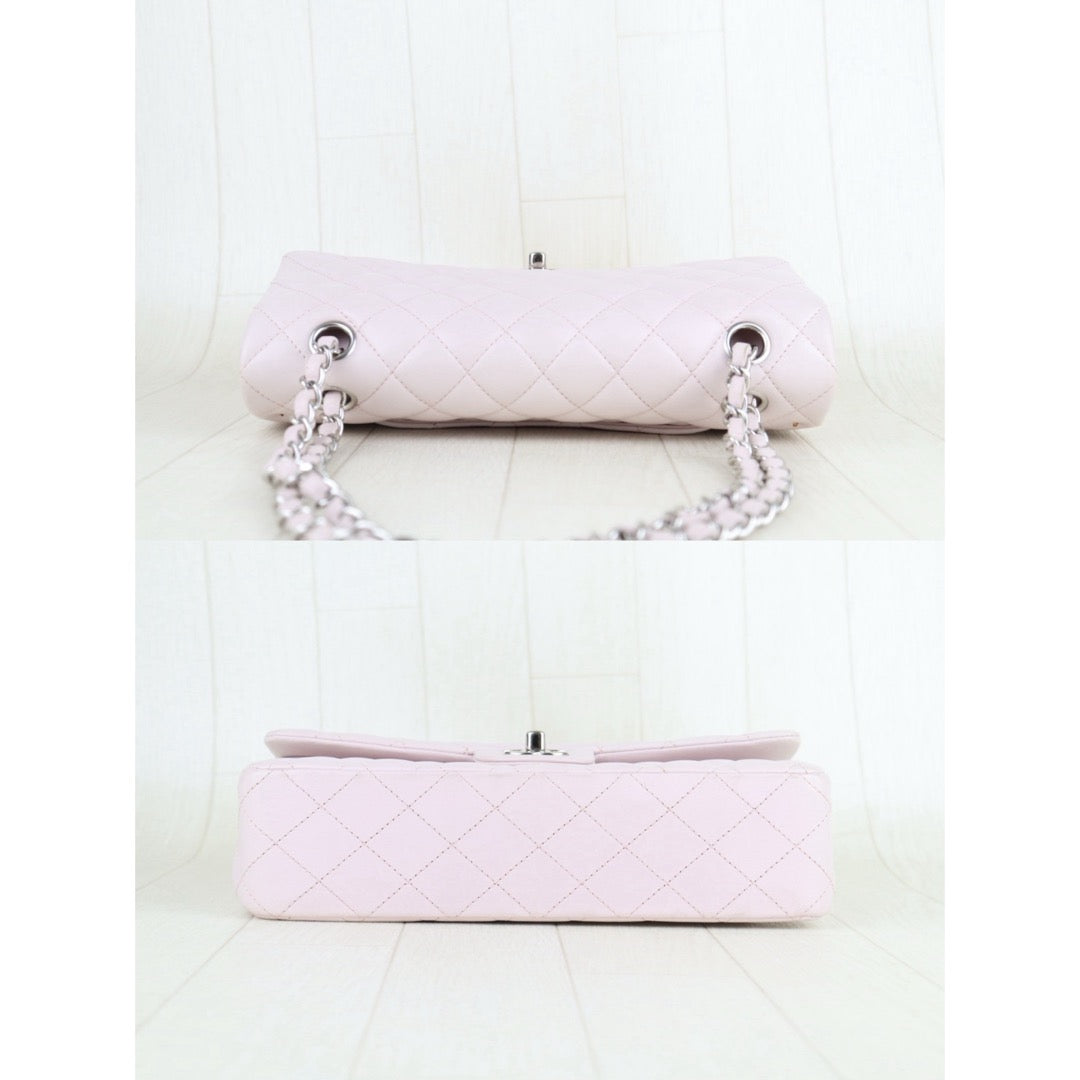 Good ( Rank AB)｜ CHANEL Lamb Skin Matrasse Double Flap 25 Shoulder Bag Pink Made In 2018 Year ｜S25092002