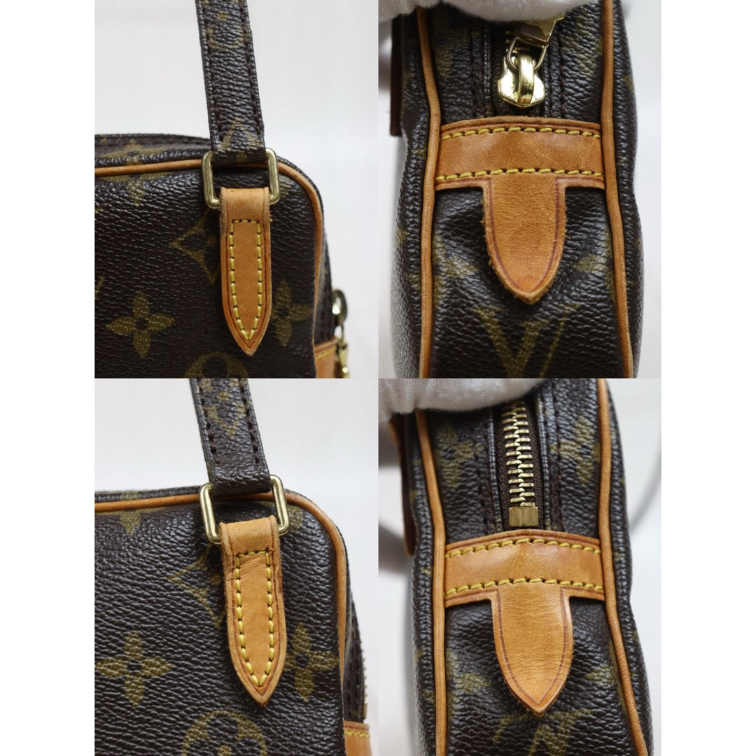 Include Entrupy Certificate of Authenticity｜Good ( Rank AB)｜Louis Vuitton Monogram Pochette Marley Bandolier Shoulder Bag｜26042806