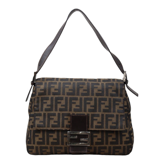 Rank A｜ FENDI Zucca Mamma Baguette Shoulder Bag ｜24051320