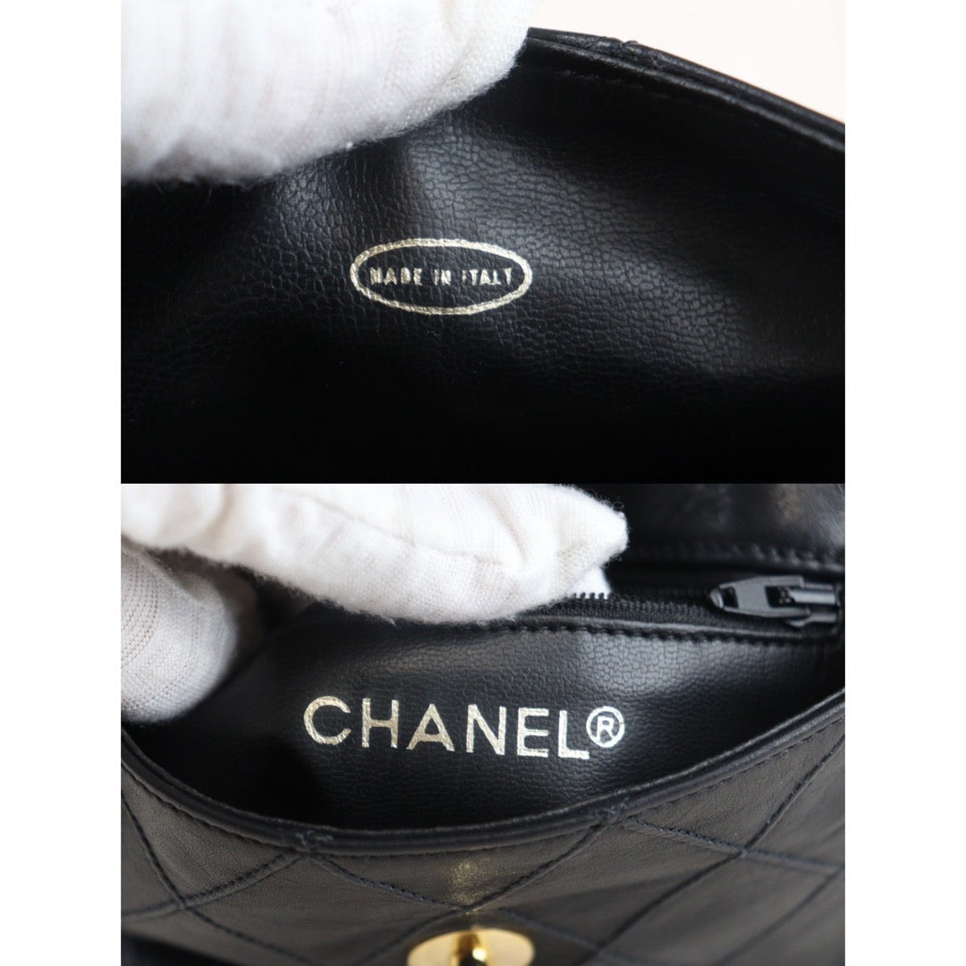 Rank A ｜ CHANEL Matrasse Lambskin Waist Bag｜23082619