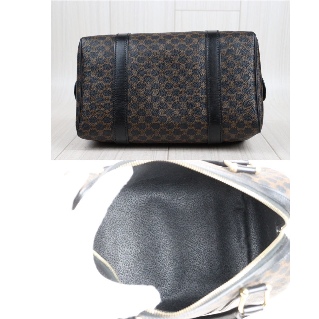 Rank AB ｜ CELINE Macadam Black Poston 25 Bag Hand Bag ｜V23110930