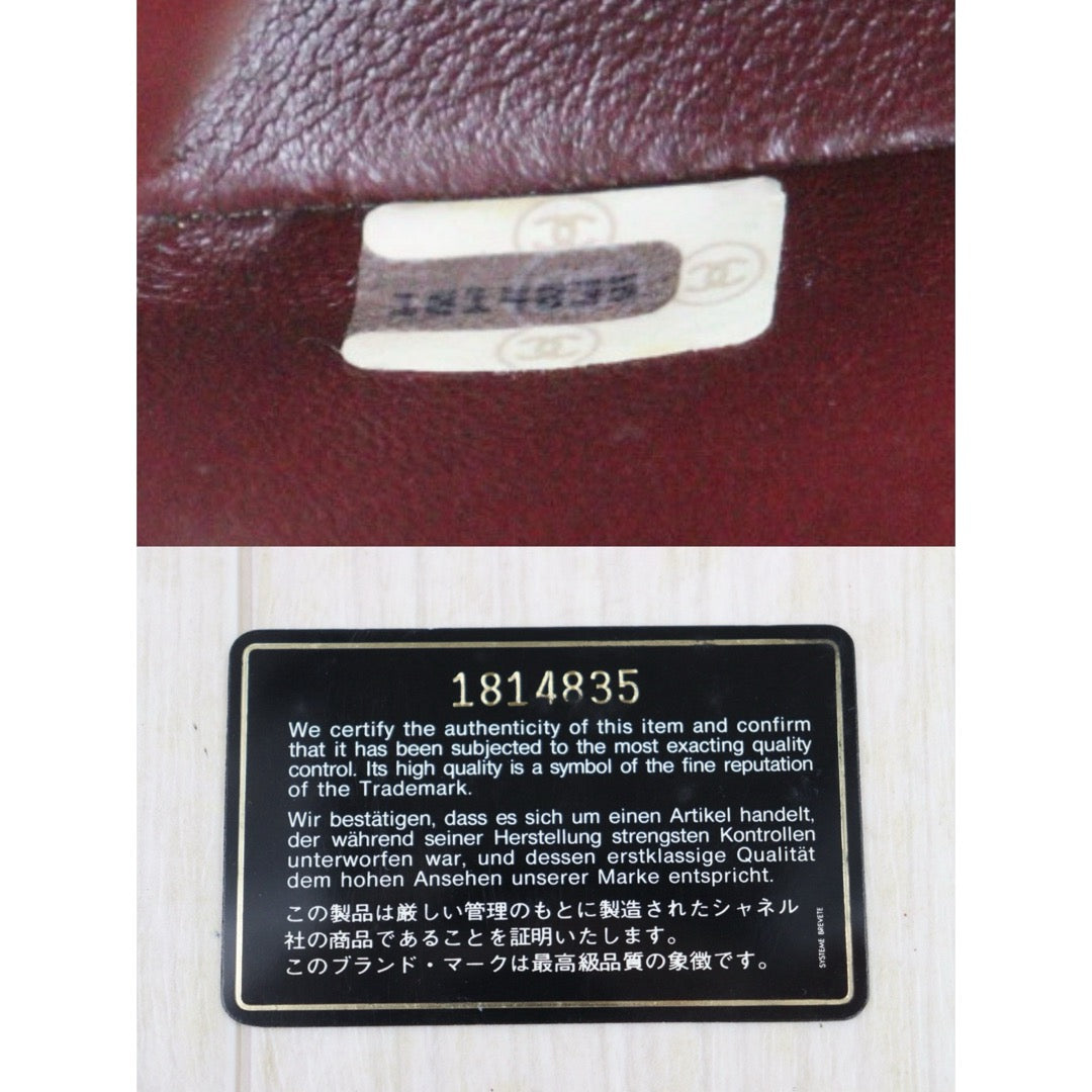 Very Good ( Rank A)｜ CHANEL Matrasse Lamb Skin Chain Bag Black Made in 1989-1991 Year｜P25051610