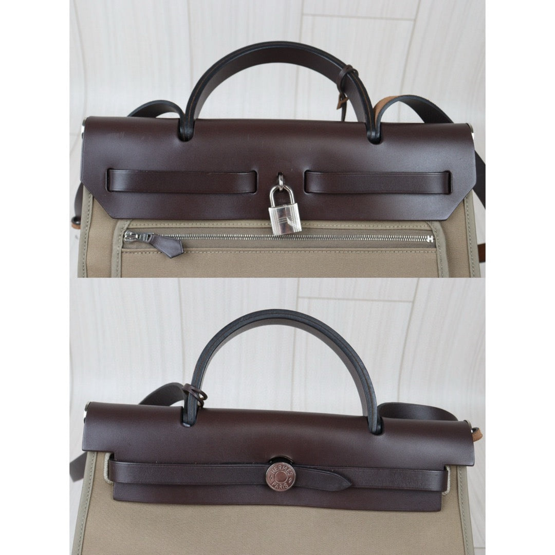 Very Good ( Rank A)｜ HERMES Herbag 31 Shoulder Bag  □Q Stamp Brown  Current Model｜S24071407