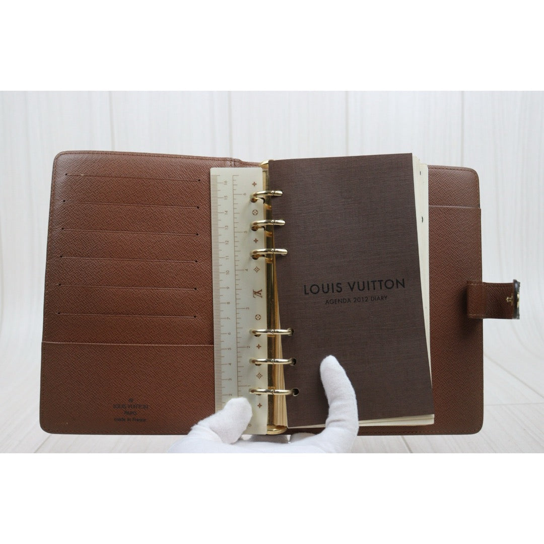 Very Good ( Rank A)  ｜ LV Monogram Medium Ring Agenda Cover Notebook Cover ｜25091204