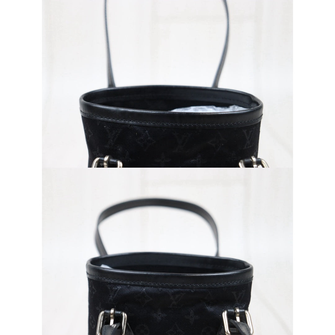 Very Good ( Rank A)｜ LV  Monogram Millennium Limited Edition Satin Mini Hand Bag Black｜25021004
