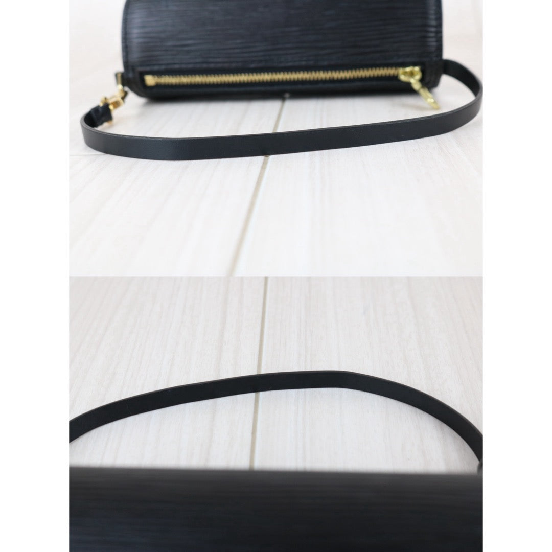 Include Entrupy Certificate of Authenticity｜Very Good ( Rank A)｜ Louis Vuitton Epi Soufflot Handbag Black｜S26042504