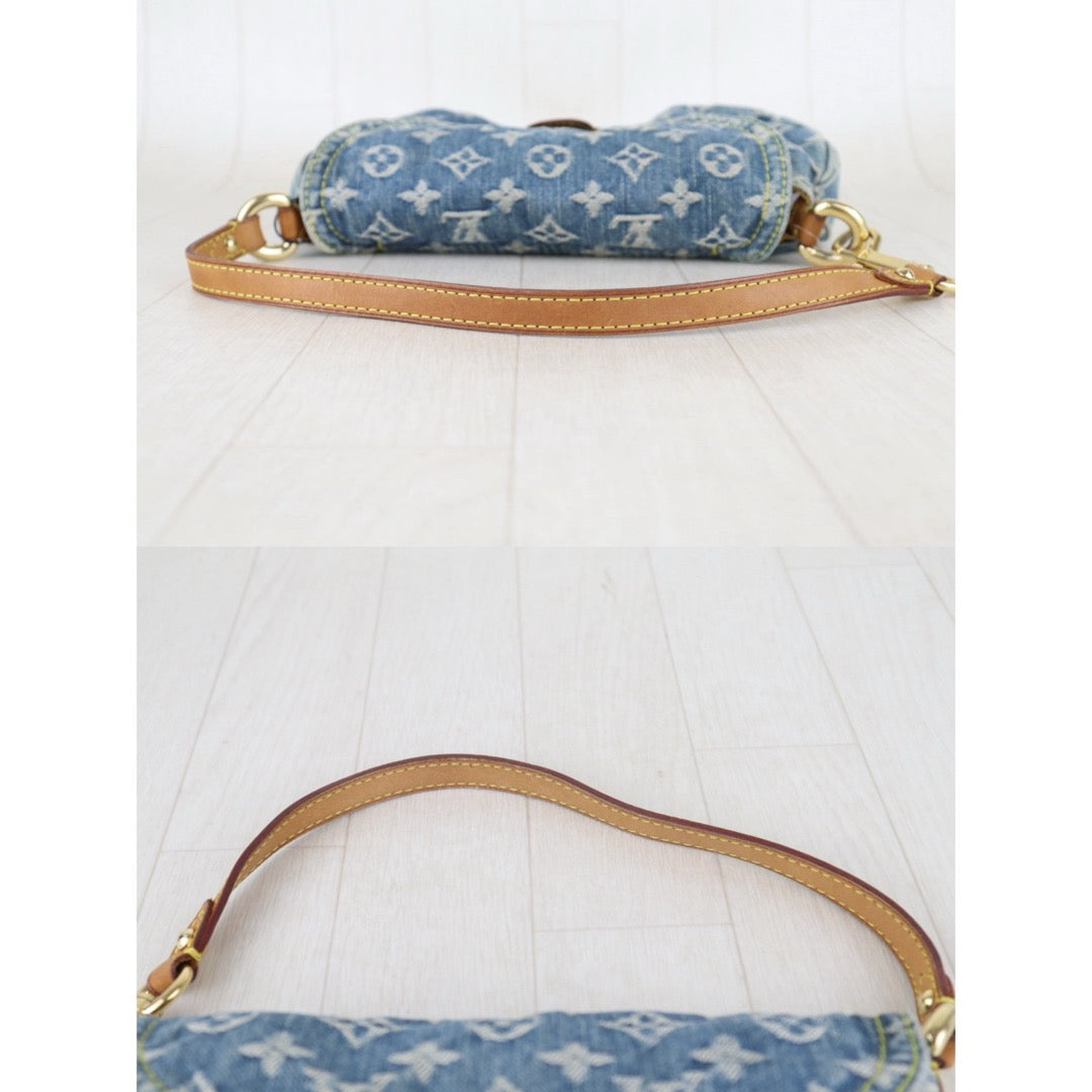 Include Entrupy Certificate of Authenticity｜Good ( Rank AB)｜Louis Vuitton Monogram Denim Mini Pleaty  ShoulderBag｜Z26092908