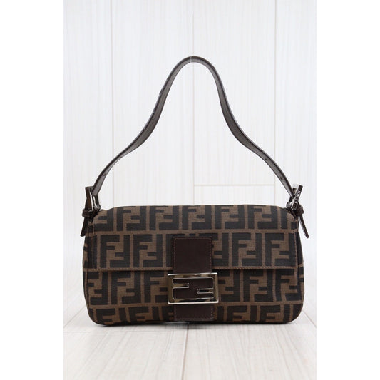 Rank A｜ FENDI Zucca Mamma Baguette Shoulder Bag ｜23111511