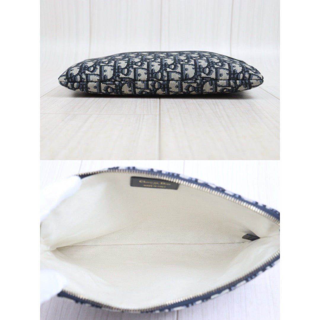Include Entrupy Certificate of Authenticity｜Very Good ( Rank A)｜ Dior  Oblique Travel Kit  Clutch｜26050713