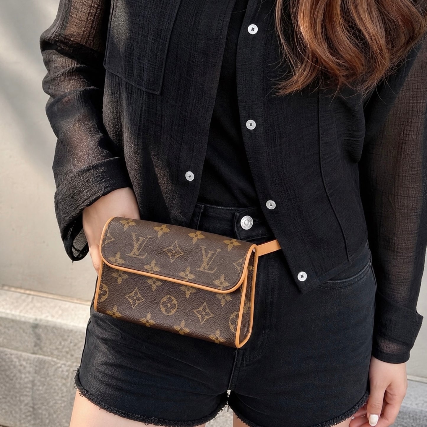 Include Entrupy Certificate of Authenticity｜Good ( Rank AB) ｜ Louis Vuitton Monogram Bumbag XS｜26072301