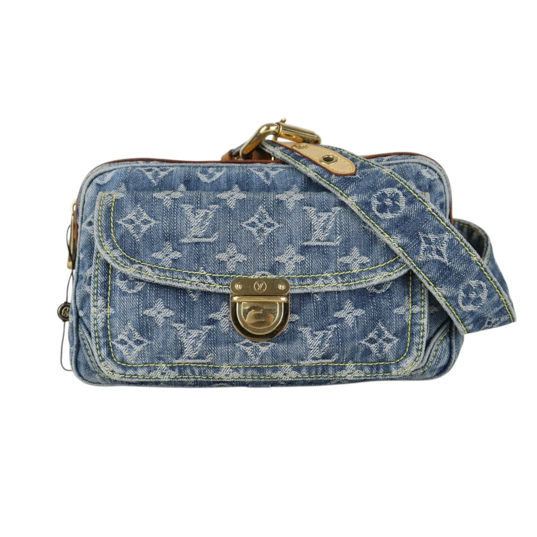 Include Entrupy Certificate of Authenticity｜Good ( Rank AB)｜Louis Vuitton Monogram  Denim Bum Bag  ｜S26090746
