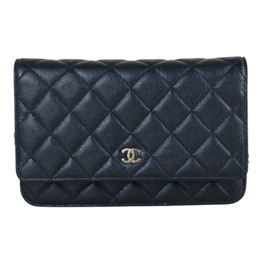 Include Entrupy Certificate of Authenticity｜Very Good ( Rank A)｜CHANEL Caviar Skin Calf Leather WOC Chain Bag Black Made In 2019Year｜S26070303