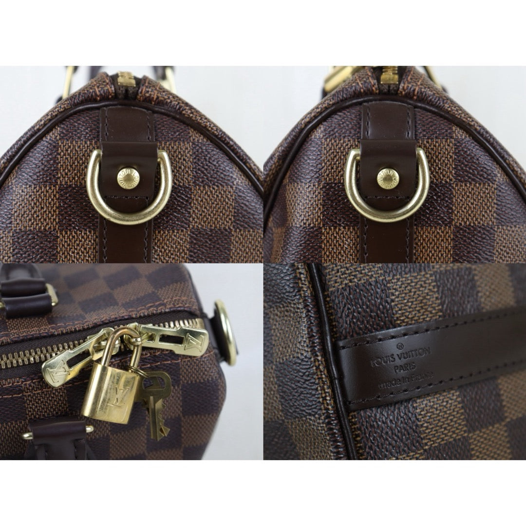 Include Entrupy Certificate of Authenticity｜Good ( Rank AB)｜ Louis Vuitton Damier Speedy 25 Hand Bag With Shoulder Strap ｜S26061503