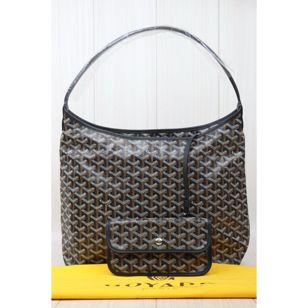 Excellent（Rank SA）｜ Goyard Boheme Hobo Shoulder Bag Black｜W24121305