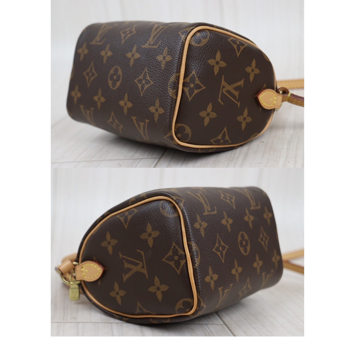 Rank A ｜LV Monogram Nano Speedy  Shoulder Bag｜23121904