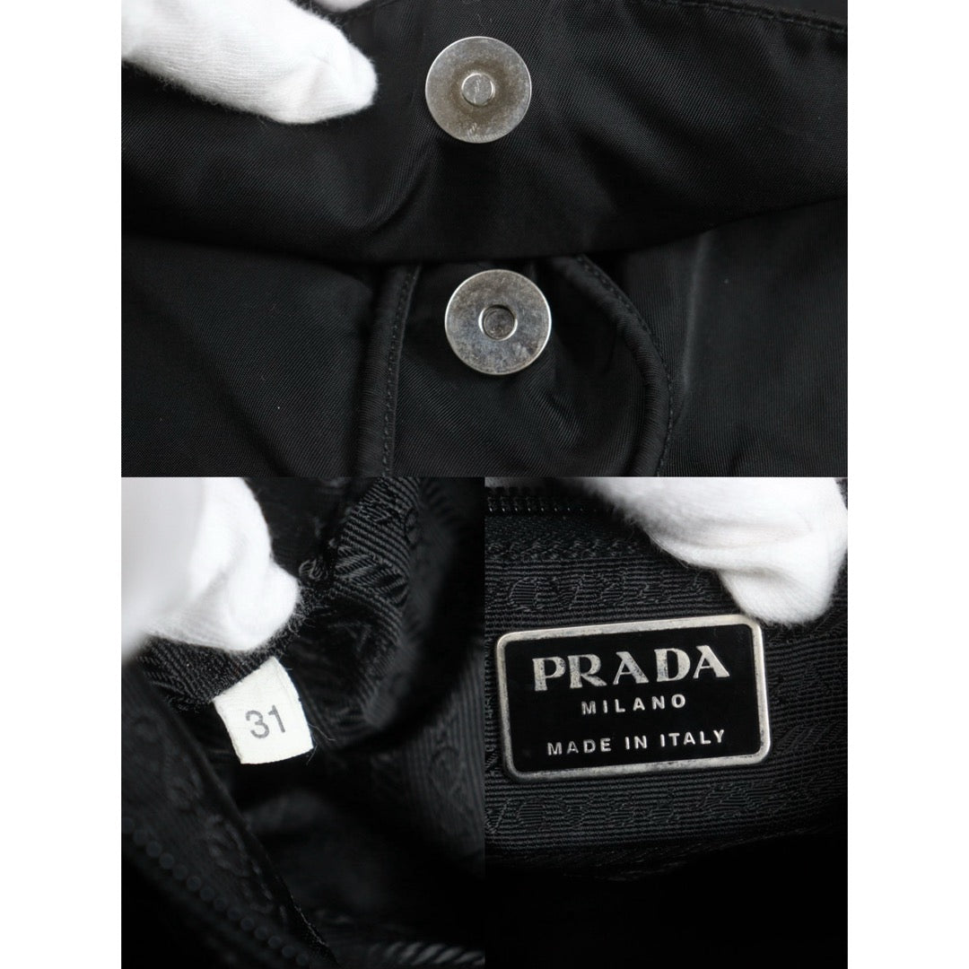 Include Entrupy Certificate of Authenticity｜Good ( Rank AB)｜Prada  Nylon Black Backpack Medium｜26101601