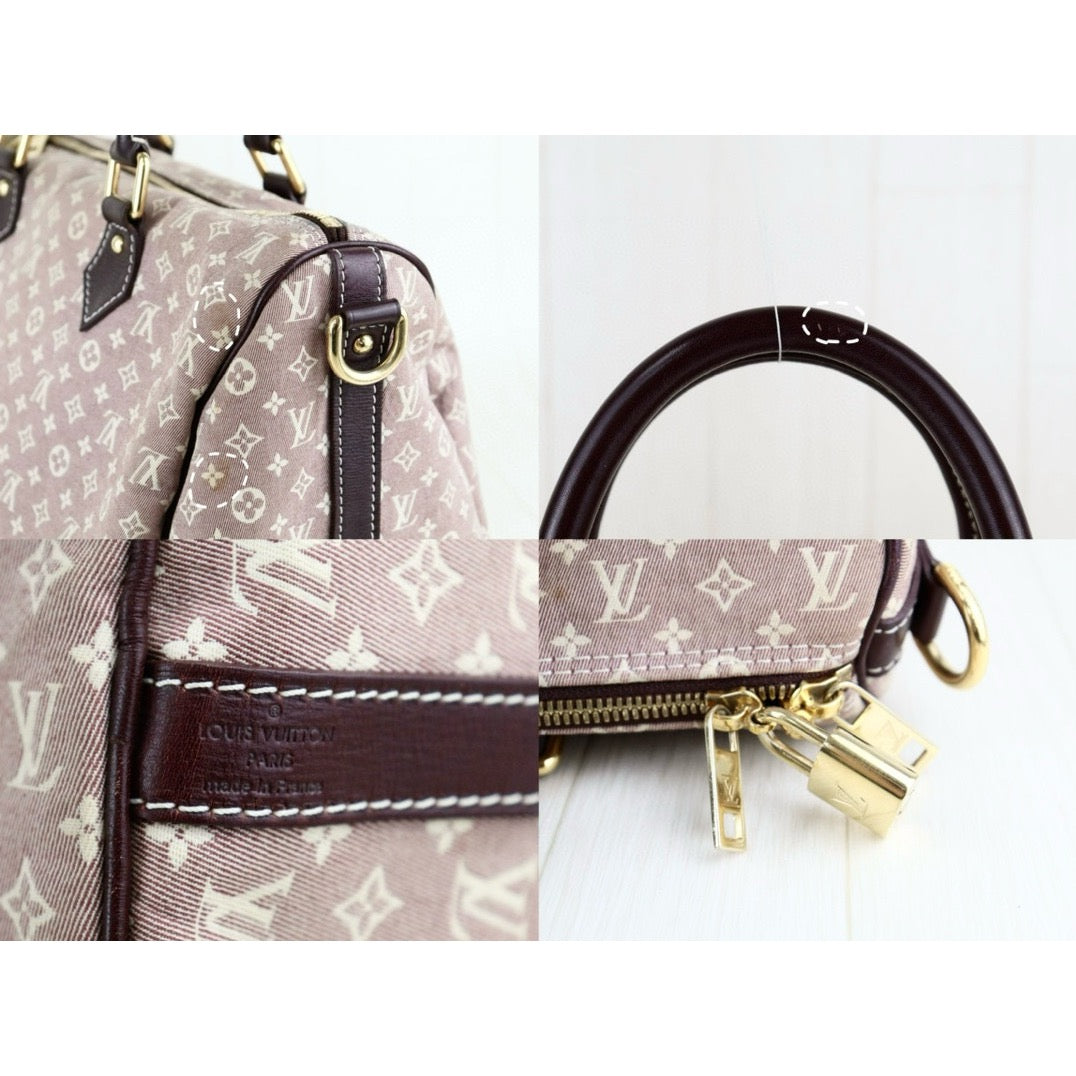 Fair ( Rank B) ｜ LV Monogram Denim Speedy 30 Hand Bag With Shoulder Strap｜S24121009