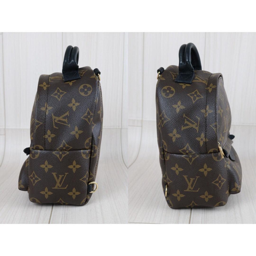 Include Entrupy Certificate of Authenticity｜Good ( Rank AB)｜  Louis Vuitton Monogram Coated Canvas Mini Palm Springs Backpack｜X26052602