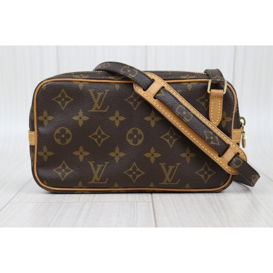 Rank A｜LV Monogram Pochette Marley Bandolier Shoulder Bag｜24020105