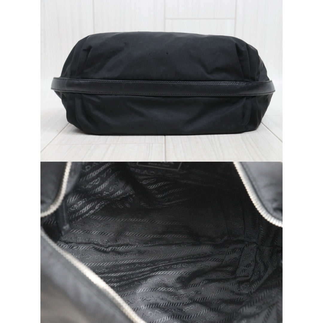 Include Entrupy Certificate of Authenticity｜Good ( Rank AB)｜ PRADA Nylon GM Hobo Black｜26063004