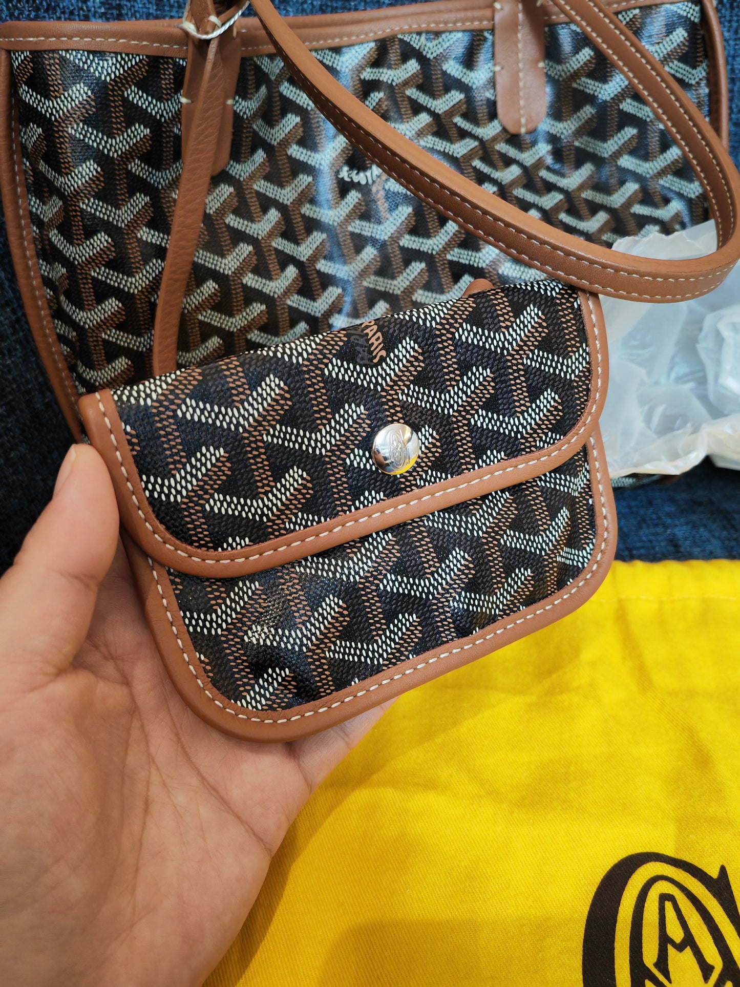 Excellent（Rank SA） ｜ Goyard  Tote Bag Brown｜7106-1