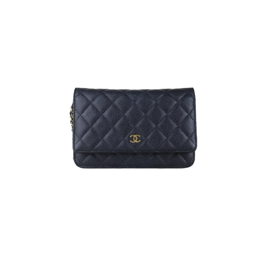Very Good ( Rank A) ｜ CHANEL Matrasse Chain Caviar Skin WOC19 Shoulder Bag Black Made In 2020～2021Year ｜S26012705