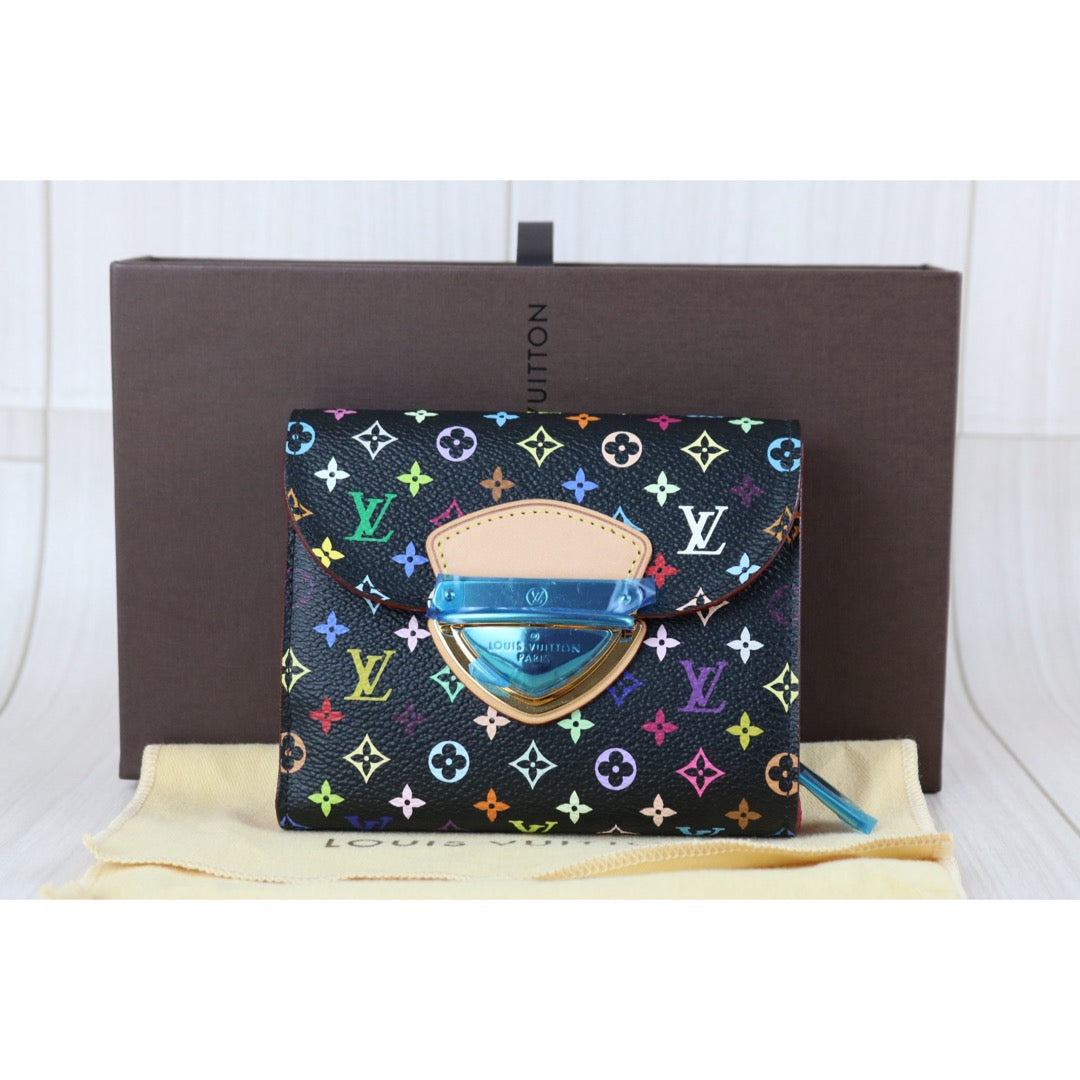 Include Entrupy Certificate of Authenticity｜Excellent（Rank SA）｜Full Set  Louis Vuitton Monogram  Multicolor Portefeuille Joy Wallet ｜X26041107