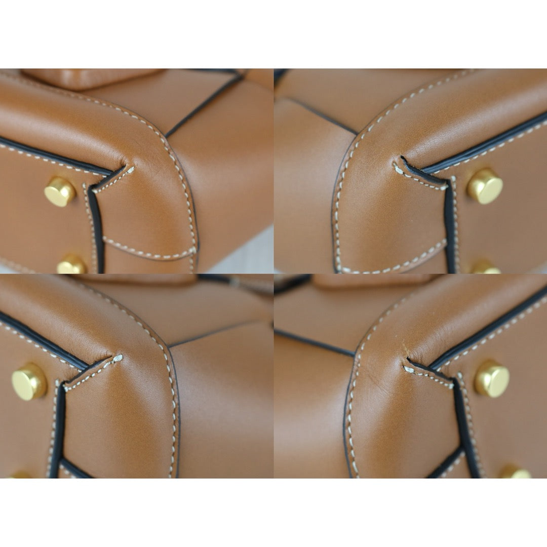 Very Good ( Rank A)｜ Bottega Veneta Calf Leather Mini Arco29 Handbag Shoulder Bag Caramel｜S25071506