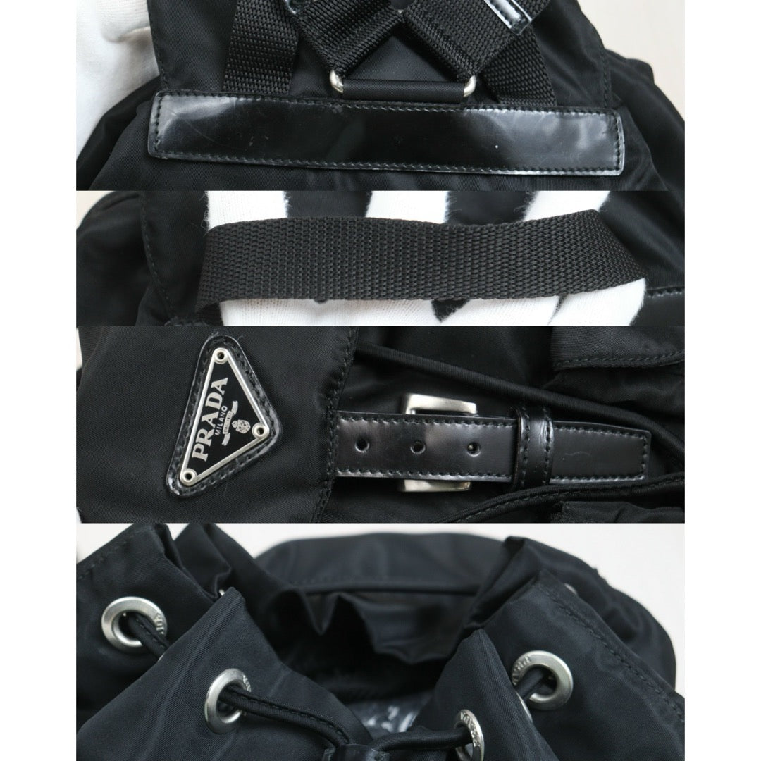 Include Entrupy Certificate of Authenticity｜Good ( Rank A)｜Prada  Nylon Black Backpack ｜26101602