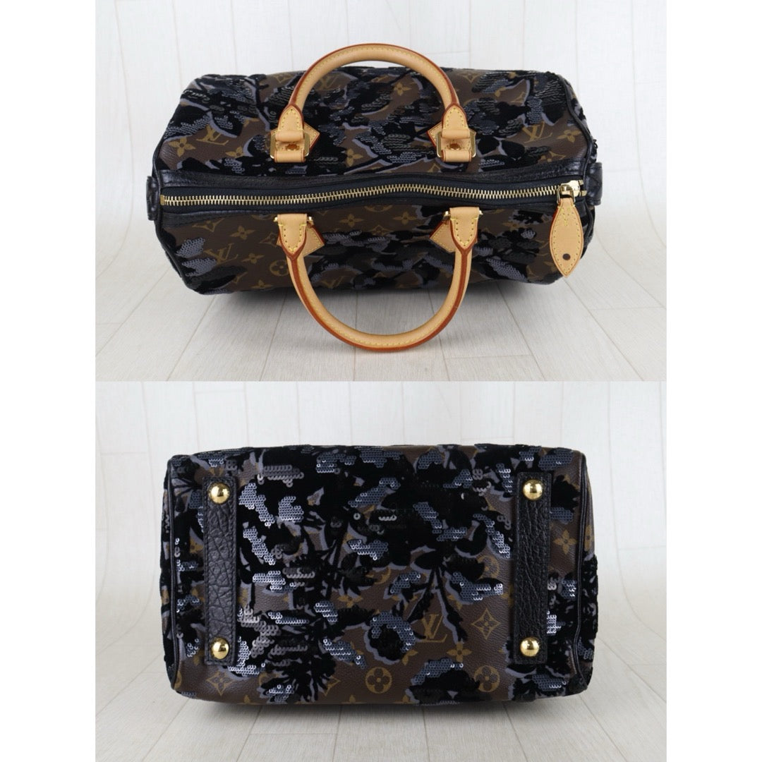 Include Entrupy Certificate of Authenticity｜Very Good ( Rank A)｜ Louis Vuitton Monogram Fleur De Jals 2010  speedy30 Limited Edition Hand Bag ｜S26062207