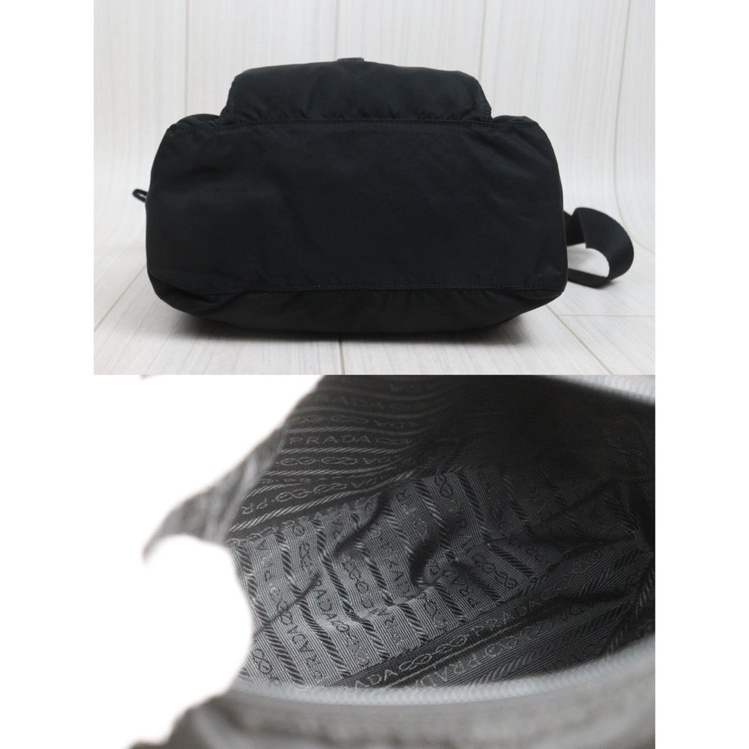 Include Entrupy Certificate of Authenticity｜Good ( Rank AB) ｜Prada  Nylon Black Shoulder Bag｜26092203