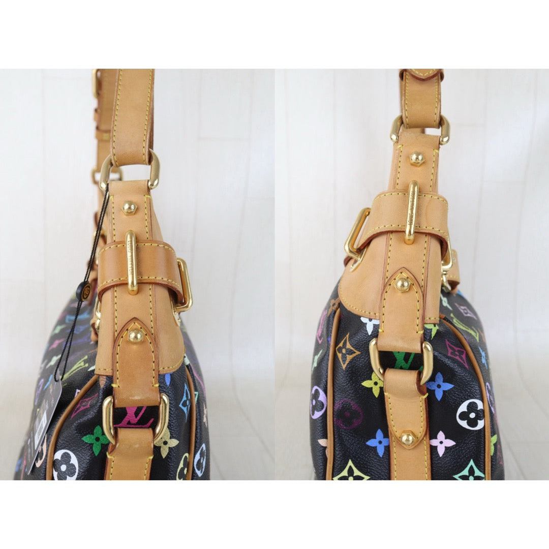Include Entrupy Certificate of Authenticity｜Good ( Rank AB)｜Louis Vuitton Monogram Takashi Murakam Multicolor Greta ShoulderBag｜Z26091612