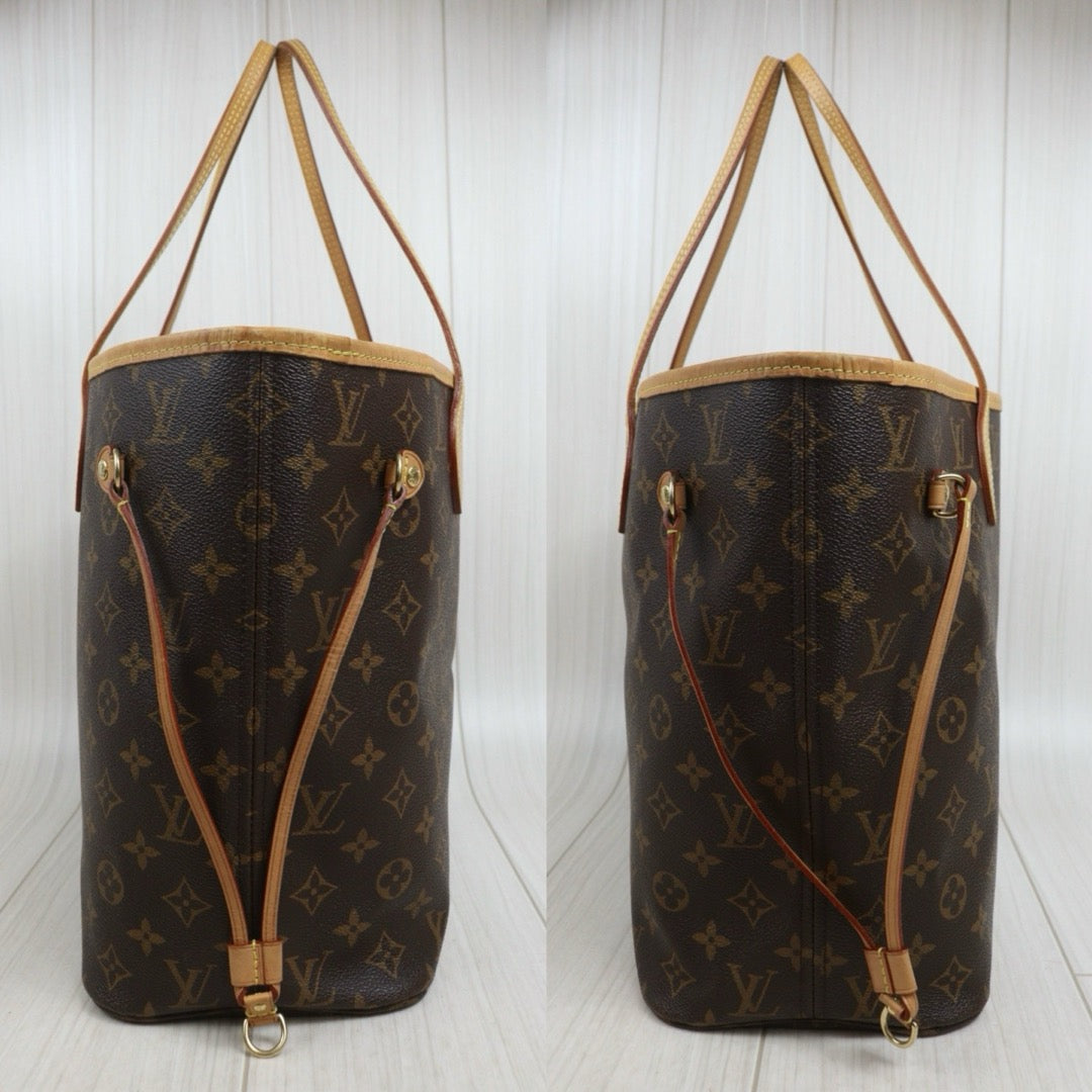 Include Entrupy Certificate of Authenticity｜Good ( Rank AB)｜Louis Vuitton Monogram Neverful MM ShoulderBag With Pouch｜S26080608