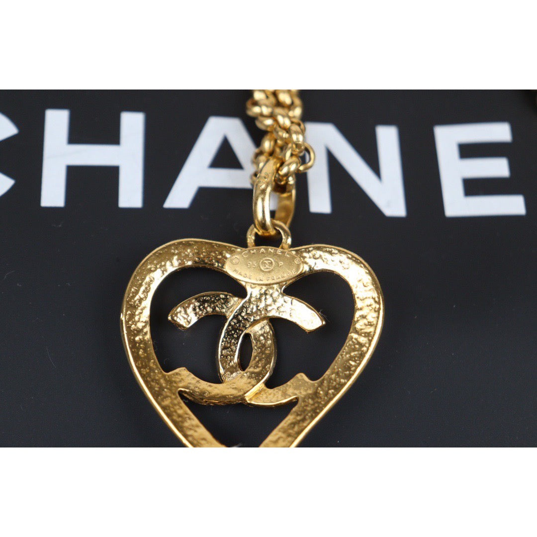 Rank A ｜ CHANEL Coco Mark 24K Gold Plated Necklace｜24012521